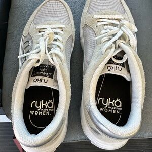 Ryka Women's Silver and White Sneakers